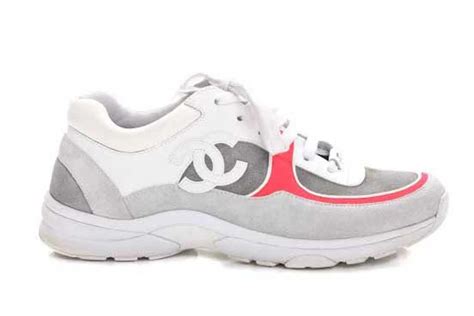 chanel low top trainer cc white|Chanel sneakers black and white.